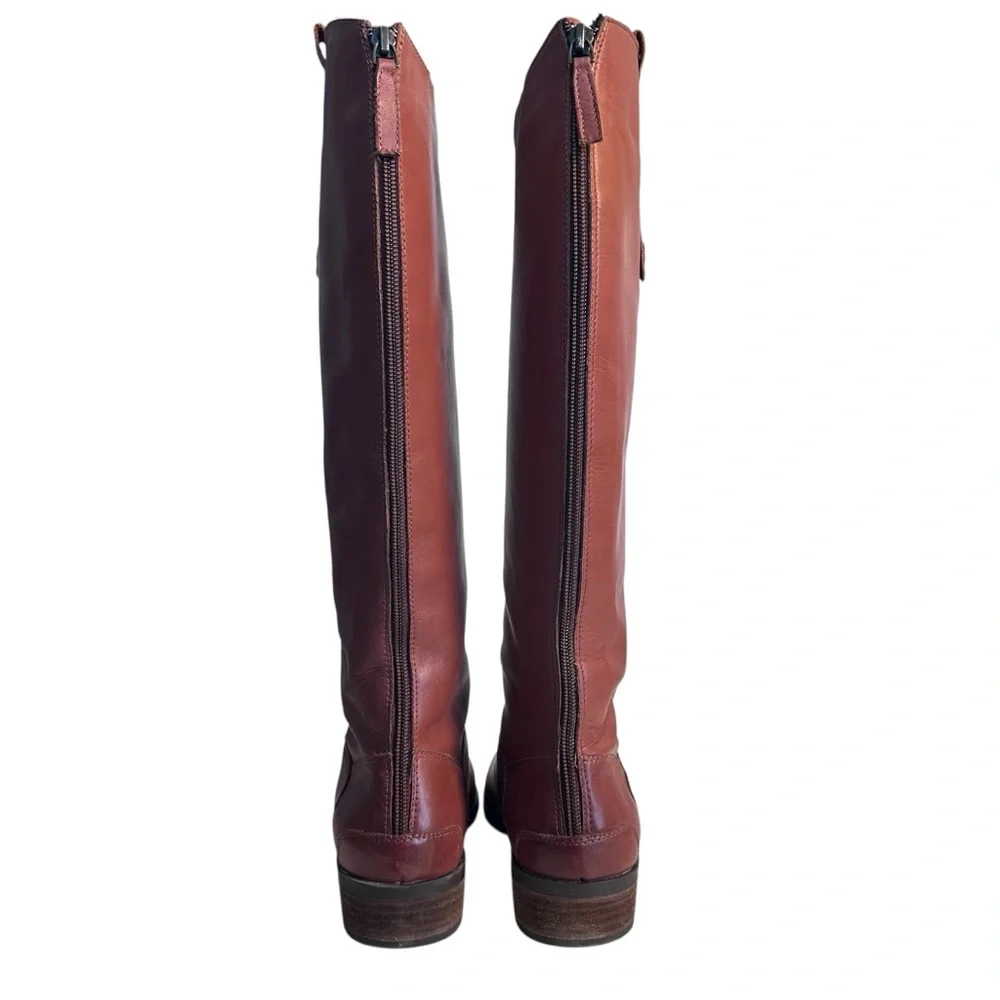 Array Derby Leather Knee High Riding Boots 8.5 N